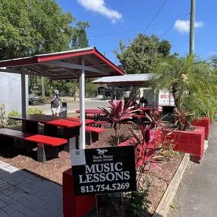 Outdoor seating area