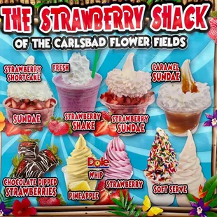 Visual menu as of April 2023.