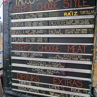 Menu for Tacos de Cacheton