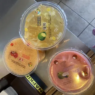 Fruit Smoothie  Thai Milk Tea  Peach Tea