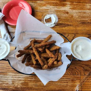 fried string bean appetizer