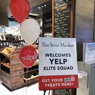 a sign for the store