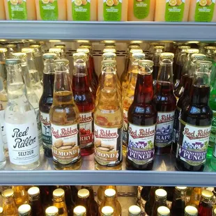 Local Red Ribbon sodas . . .
