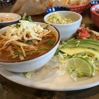 Tortilla Soup (w/ grilled chicken)