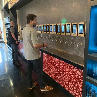 Beer on tap