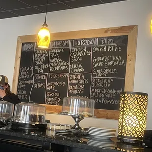 Menu board