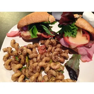 Pasta with my sandwich