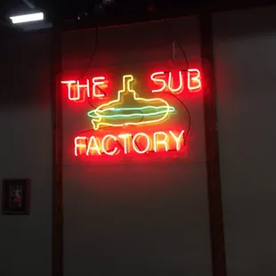Inside the restaurant.
