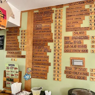 Menu board