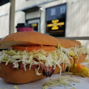 Hot Pastrami Sandwich