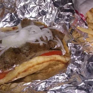 Gyros and Fries