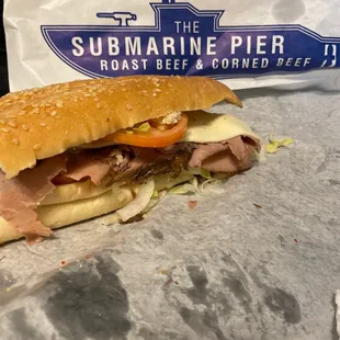 Roast beef and American - everything on it.