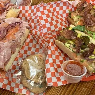 No 1 Italian  No. 11 buffalo chicken