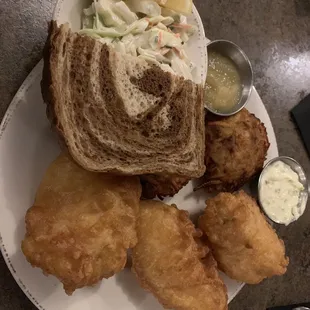 Beer-battered cod fish fry