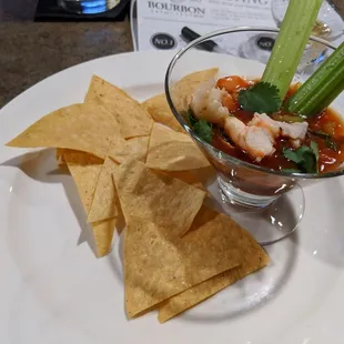 Bloody Mary shrimp cocktail
