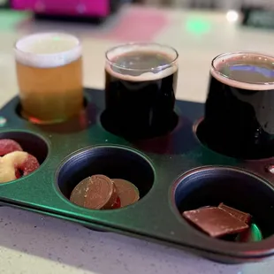 Beer flight pairing