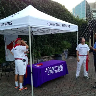 Ample courtyard space for vendors