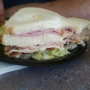 The club sandwich.....massive three layers!