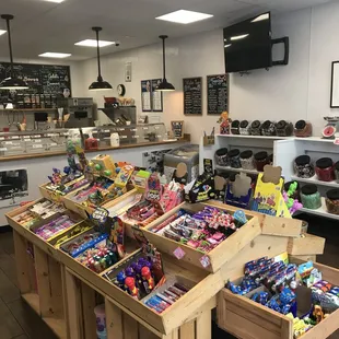 a display of candy and sweets