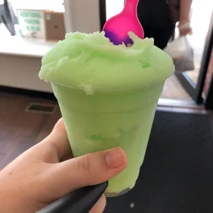 Sour green apple Italian water ice