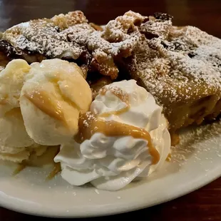 Bread Pudding (of The Gods)...the ice cream was perfect, too...not too sweet.