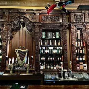 Beautiful bar...even with the toucan.