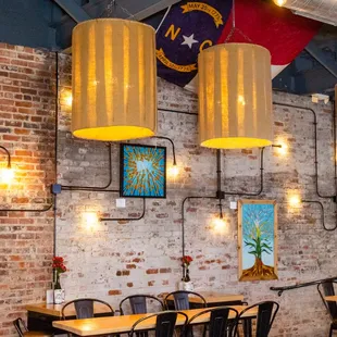 the interior of the restaurant