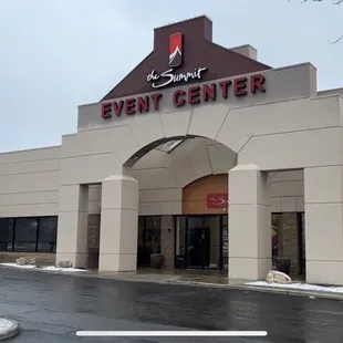 It snowed, but it was very comfortable inside all day.