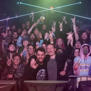 a large group of people at a concert