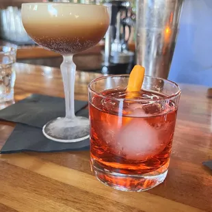 Espresso martini &amp; Negroni