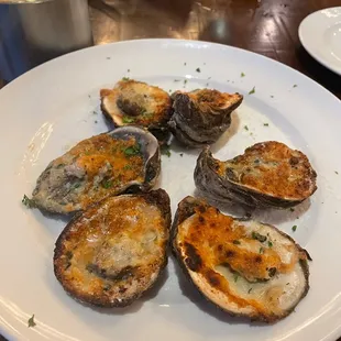Crusty oysters. So disappointing. It was as if they took it literal and set them on fire