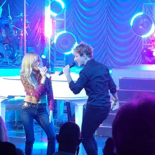 Debbie Gibson and Joey McIntyre from section 2 seats. Awesome venue!