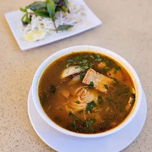Royal Pho Soup - royal noodle soup with pho noodles instead of vermicelli