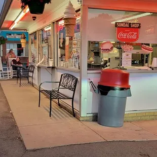 the outside of the store