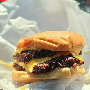 Double cheeseburger, please