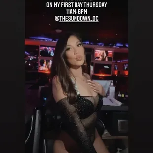Stop by and have a beer with her every Thursday!