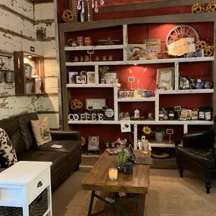 Sunflower has a small gift shop with unique items.