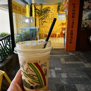 Iced Macadamia Nut Bullet Coffee