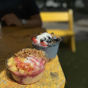 Tropical Bowl and Blue Dream Bowl