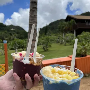 Blue dream and açaí bowl
