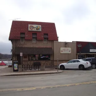 Front of the building, view looking south.