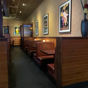 Nice seating that is not in bar side