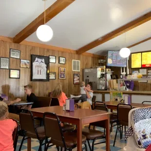 people eating in a restaurant