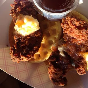 Only the best chicken and waffle tacos you can find!!