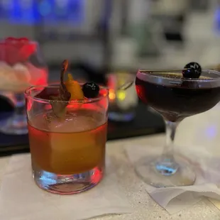 Smoking Pig &amp; Black Walnut Manhattan