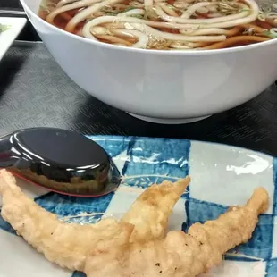 Tempura udon only $4.90