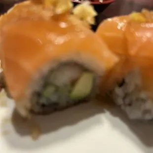 Lemon drop sushi.