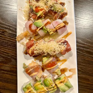 sushi and sashimi, food, sashimi, sushi