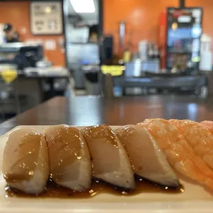 S4. Albacore Sushi S6. Shrimp Sushi  Delicious!