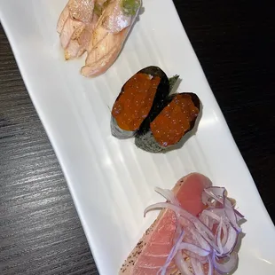 sushi, sashimi, sushi and sashimi, food